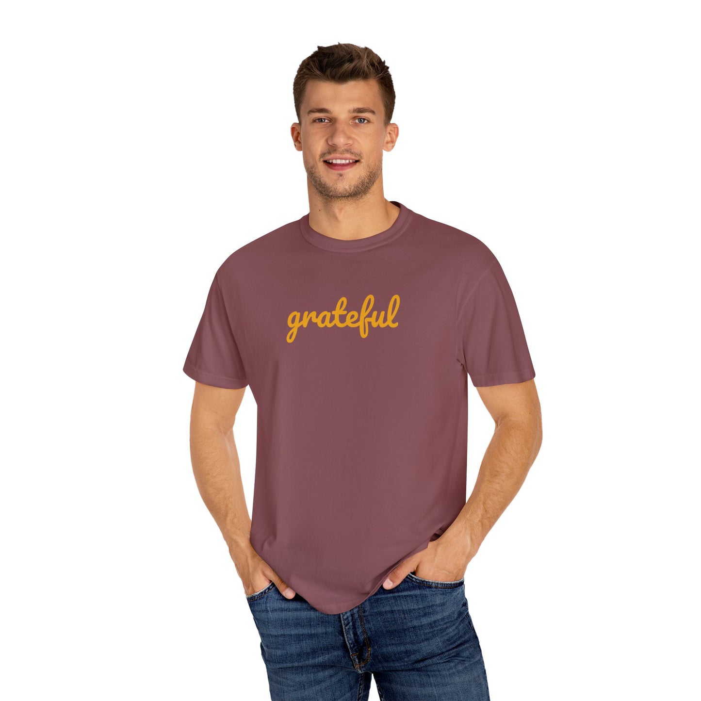 Grateful Comfort Colors 1717 Unisex T-shirt, Christian Bible Verse Tee, Inspirational Graphic Shirt, Religious Gift, Comfort