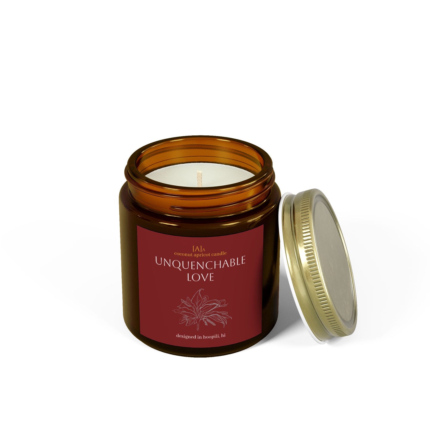 Scented Candle, Unquenchable Love Valentine Coconut Apricot Wax (4oz, 9oz). Romantic Gift, Home Decor, Aromatherapy Candle, Handmade Gift,